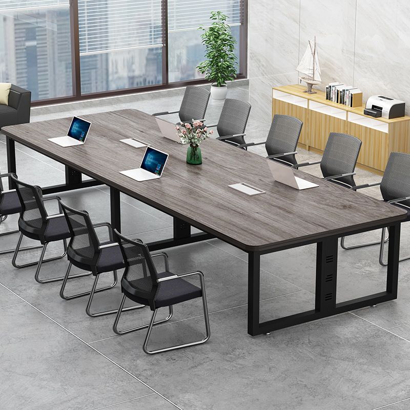 Industrial Style Home Writing Desk Office Conference Table Artificial Wood Desk Clearhalo 'Furniture' 'furniture_office_desk' 'Office Desks' 'Office Furniture' 'office_desk' 1200x1200_85991e42-9706-455d-b190-f360c9e19904