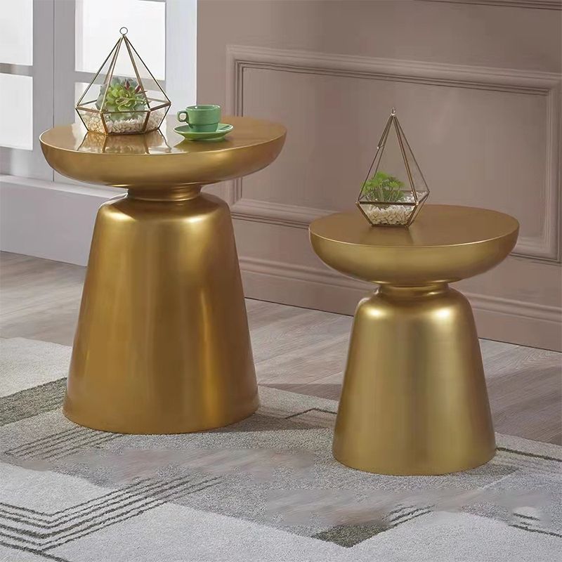 15.75" W x 15.75"D  x 17.72" H Side End Table Round Pedestal Side Table