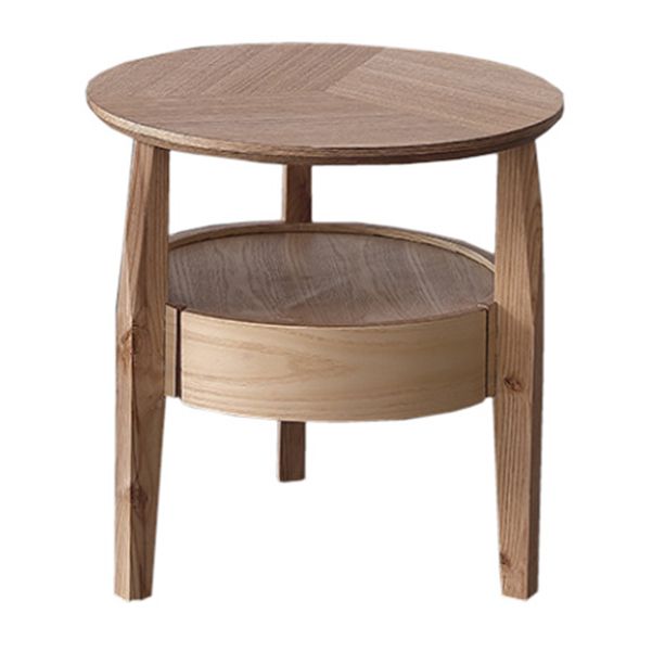 19.69 "Mesa de noche de 1 cortadora de altura gabinete de noche de madera maciza con piernas