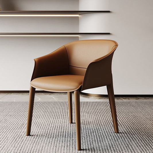 Sedia ospite imbottita moderna sedia da pranzo in vetro