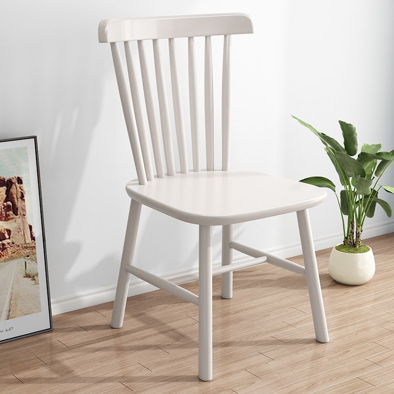 Solid Wood Dining Chair Industrial Style Windsor Back Side Chair Clearhalo 'Dining Chairs' 'Dining Tables & Seating' 'dining_chair' 'furn' 'furn_dining_chair' 'Furniture' 'Kitchen & Dining Furniture' 1200x1200_859bb9c8-2a14-4aaa-bcd3-e0cedd098725
