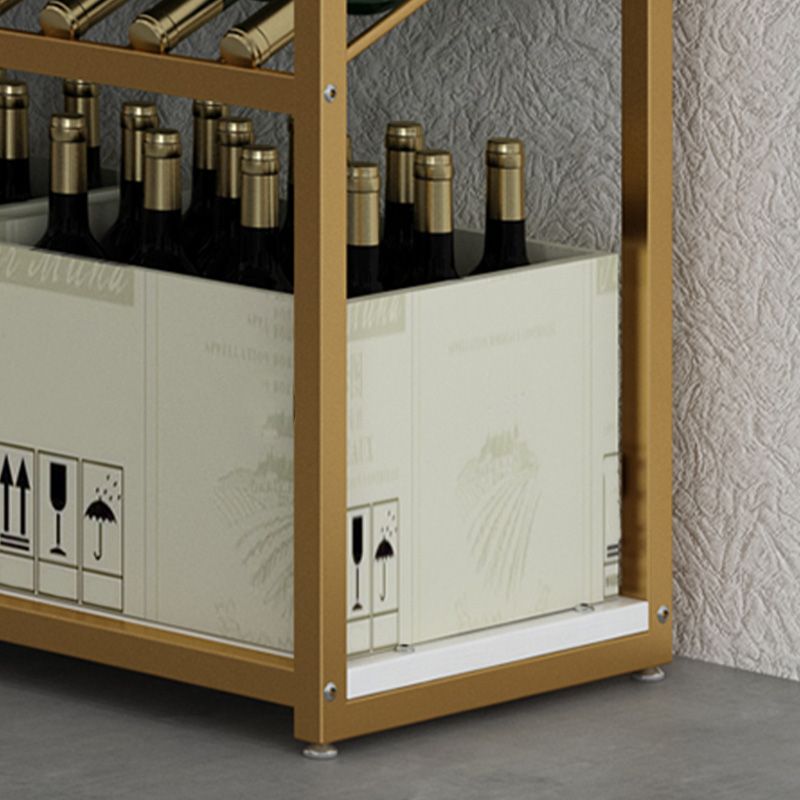 Porta bottiglia bottiglia bottiglia per portabottiglie in metallo contemporaneo per soggiorno