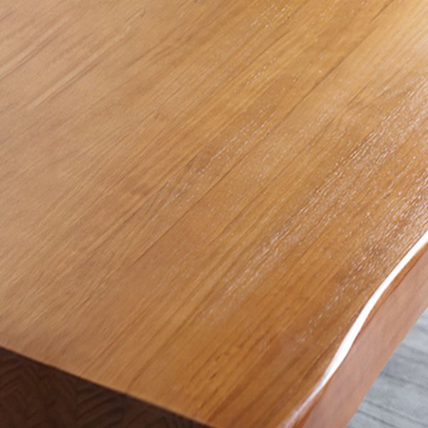 Tavolo da pranzo in legno in legno di pino tavolo da pranzo industriale con base nera