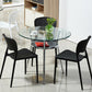 Modern Style Glass Dining Room Table Round Formal Table with Metal Base Clearhalo ' dining_table' 'Dining Tables & Seating' 'Dining Tables' 'furn' 'furn_dining_table' 'Furniture' 'furniture_dining_table' 'Kitchen & Dining Furniture' 'kitchen&dining_furn' 'kitchen' 'kitchen_dining_table' 1200x1200_85a06785-d62c-48e4-97bb-83c0fe8ef14e