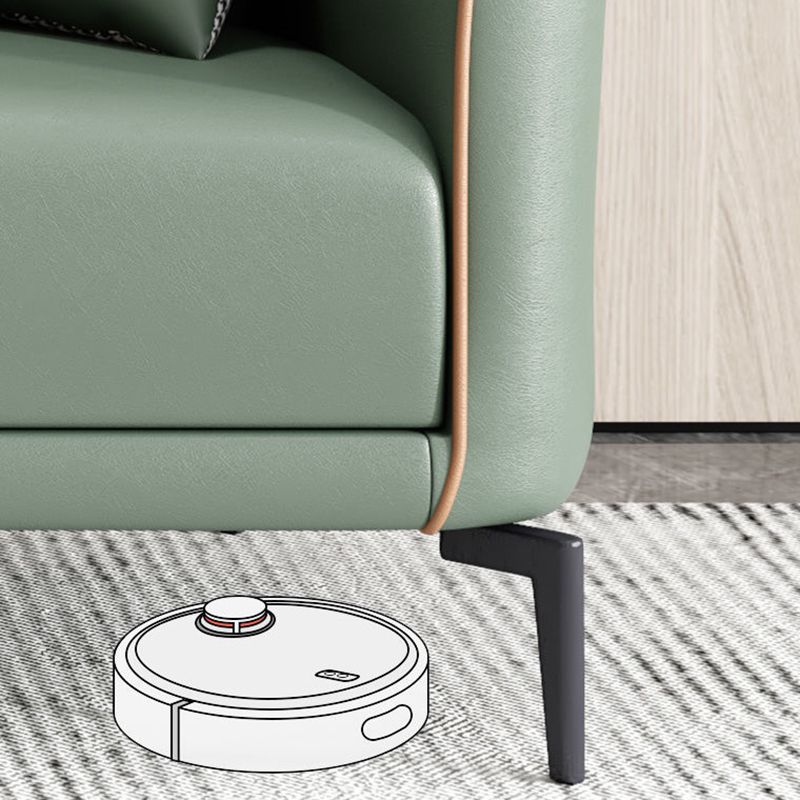 25.98 "幅のタキシードアームソファ染色耐性ソファ2枕付き