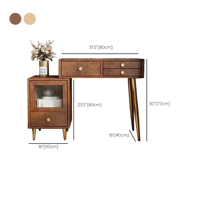 Cassetti di vanità in legno massiccio tavolo da bagno semplice