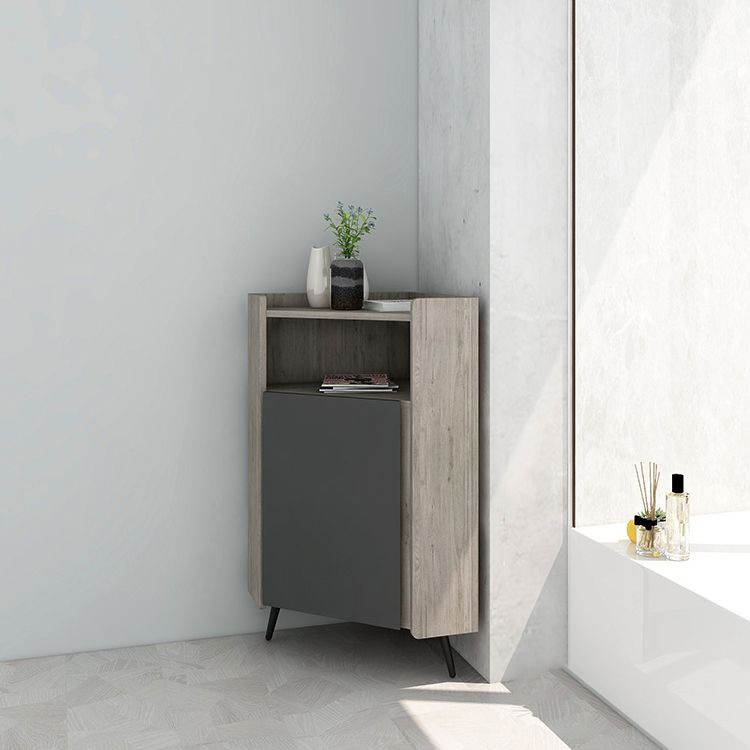 Glam Engineered Wood Buffet Sideboard 39.3"H 1-Door Dining Room Buffet Server Clearhalo 'buffet_sideboard' 'Buffets & Sideboards' 'furn' 'furn_buffet_sideboard' 'Furniture' 'Kitchen & Dining Furniture' 1200x1200_85a4f3cb-9d5f-4513-aae7-734b843de8b8