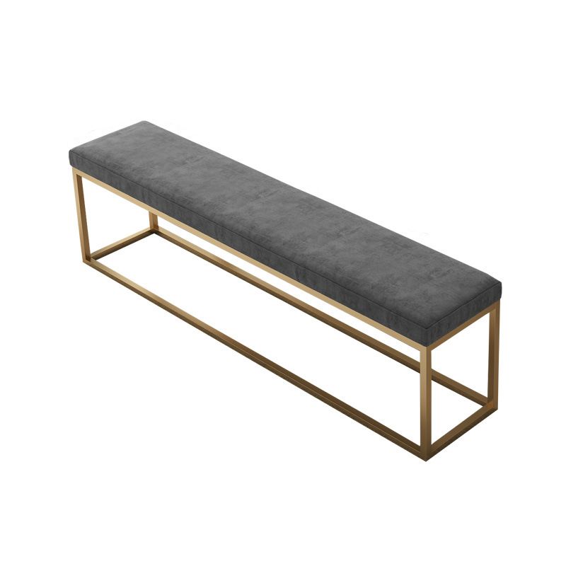 Contemporary Rectangle Upholstered Bench Home Seating Bench in Gray with Legs Clearhalo 'Benches' 'Chairs & Seating' 'furn' 'furn_benches' 'Furniture' 'Living Room Furniture' 1200x1200_85a56e77-65f4-420d-b709-8928c9969f74