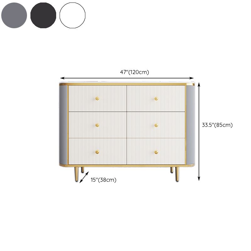 14.82-inch Width Glam Storage Chest Stone Dresser with 5/6 Drawers Clearhalo 'Bedroom Furniture' 'Dressers & Chests' 'dressers_chests' 'furn' 'furn_dressers_chests' 'Furniture' 1200x1200_85a87da4-2ebc-4121-a56e-6d404060dd04