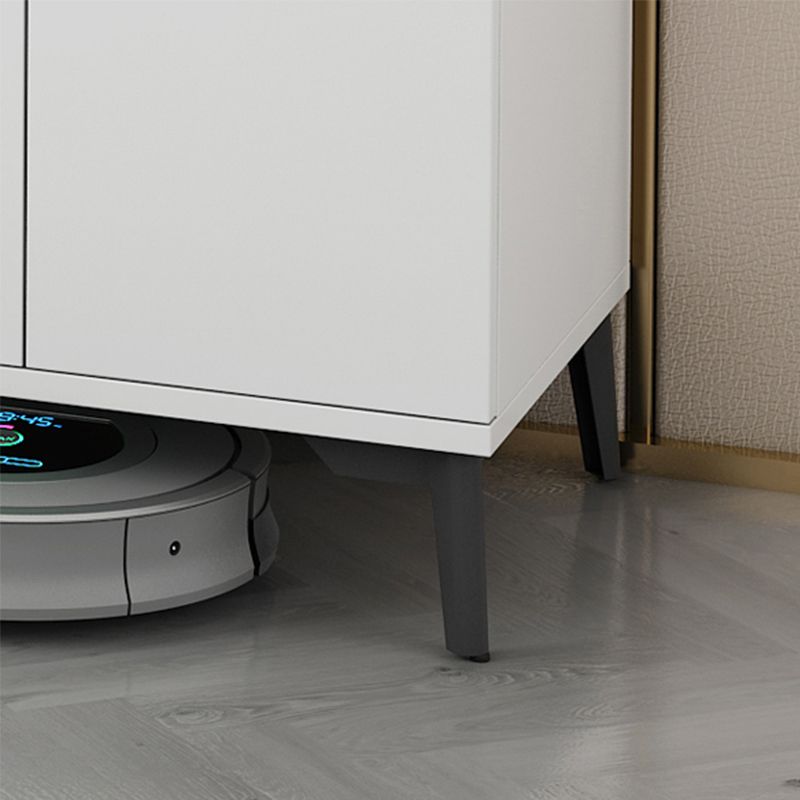 Wooden White  Accent Cabinet Modern Chest with 5 Drawers Modern