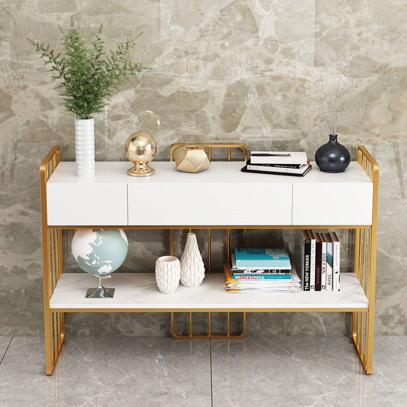 Massiccola della sala da pranzo in metallo Gabinetto del server buffet glam con archiviazione aperta