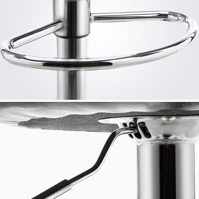 Modern Leather Low Back Bar Stool Armed Quilted Adjustable Height Counter Stool Clearhalo 'Bar Furniture' 'Bar Stools' 'bar_stools' 'furn' 'furn_bar_stools' 'furniture_bar_stools' 'Kitchen & Dining Furniture' 'kitchen&dining_furn' 'kitchen' 'kitchen_furn' Furniture' 1200x1200_85aabcbb-136d-468e-9439-c7907218643c