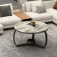 Round Cross Legs Coffee Table Contemporary Cocktail Table for Home Clearhalo 'Coffee & Accent Tables' 'Coffee Tables' 'coffee_tables' 'furn' 'furn_coffee_tables' 'Furniture' 'furniture_coffee_tables' 'Living Room Furniture' 1200x1200_85abb93b-b6ad-4bac-8041-3829c3b37058