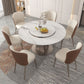 1/2/5/7 Pieces Round Glam Stone Furniture Standard Height Dining Table Set Clearhalo 'Dining Room Sets' 'Dining Tables & Seating' 'dining_room_set' 'furn' 'furn_dining_room_set' 'Furniture' 'furniture_dining_room_set' 'Kitchen & Dining Furniture' 'kitchen&dining_furn' 'kitchen' 1200x1200_85abd394-ed80-4583-a18e-1b7d2d74d1a8