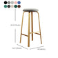 Modern Style Bar-stool Round Seat Barstool with Footrest and Metal Base Clearhalo 'Bar Furniture' 'Bar Stools' 'bar_stools' 'furn' 'furn_bar_stools' 'furniture_bar_stools' 'Kitchen & Dining Furniture' 'kitchen&dining_furn' 'kitchen' 'kitchen_furn' Furniture' 1200x1200_85ac04bb-0f36-4a50-bca3-cb92fce0c99e