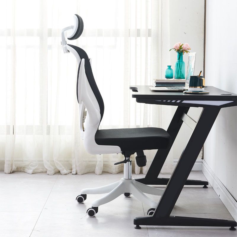 High Back Office Chair Adjustable Arm Mesh Task Chair with Nylon Base Clearhalo 'furn' 'furn_office_chair' 'Furniture' 'Office Chairs' 'Office Furniture' 'office_chair' 1200x1200_85ad538d-207c-46d2-a0ef-f2723c55fc46