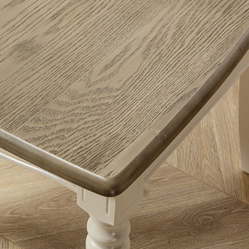 Rechthoekige eettafel massief hout 4 poten eettafel voor eetkamer