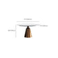 Glam Dining Round Table Sintered Stone Table with Metal Legs for Home Clearhalo 'Dining Tables & Seating' 'Dining Tables' 'dining_table' 'furn' 'furn_dining_table' 'Furniture' 'Kitchen & Dining Furniture' 1200x1200_85afd412-966f-43a3-bfe7-b610e8f9e4a3