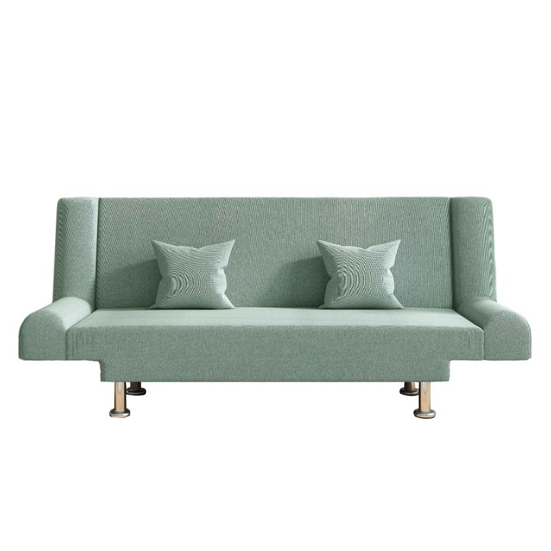 75"Modern Linen Recessed Arm Foldable Convertible Sleeper Sofa Clearhalo 'furn' 'furn_sofas' 'Furniture' 'furniture_sofas' 'kitchen' 'kitchen_sofas' 'Living Room Furniture' 'Sofa' 'sofas' 1200x1200_85b0327f-8a60-4703-8262-d04297c33a61