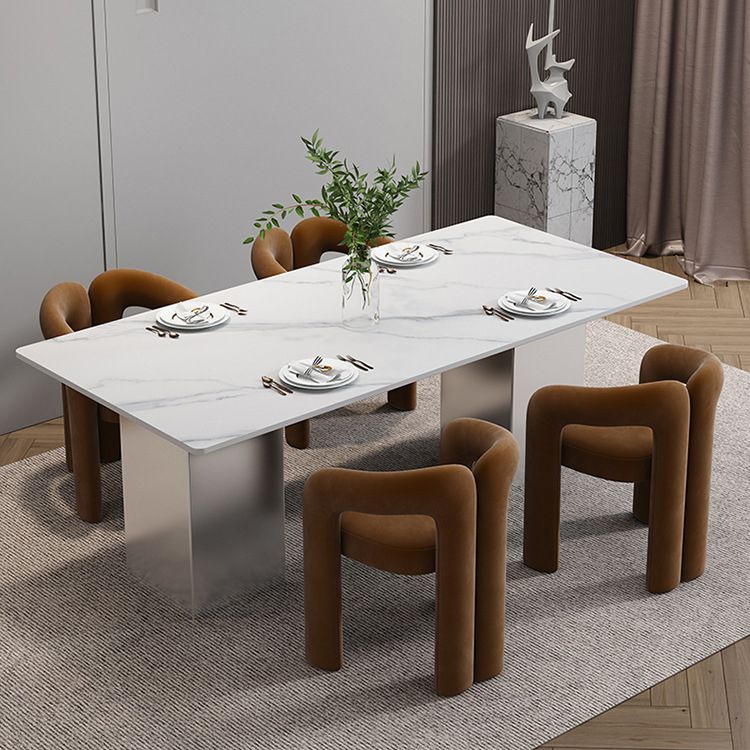 Matte Finish Open Dining Chair Designer Style Home Velvet Arm Chair Clearhalo 'Dining Chairs' 'Dining Tables & Seating' 'dining_chair' 'furn' 'furn_dining_chair' 'Furniture' 'Kitchen & Dining Furniture' 1200x1200_85b1282d-6053-4a71-8c7f-645f8b669674