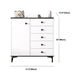 Modern White Storage Chest Dresser Wood Combo Dresser with Drawers and Doors Clearhalo 'Bedroom Furniture' 'Dressers & Chests' 'dressers_chests' 'furn' 'furn_dressers_chests' 'Furniture' 1200x1200_85b2ae01-d2c8-4bde-bf89-f408df74f872