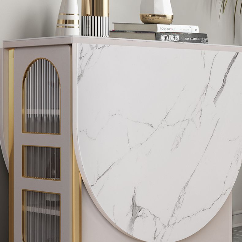 59'' Foldable Sintered Stone Top Dining Table Modern Oval Table with Storage Trestle Base Clearhalo ' dining_table' 'Dining Tables & Seating' 'Dining Tables' 'furn' 'furn_dining_table' 'Furniture' 'furniture_dining_table' 'Kitchen & Dining Furniture' 'kitchen&dining_furn' 'kitchen' 'kitchen_dining_table' 1200x1200_85b34c67-1aa8-436b-9583-7c91e16c8a71