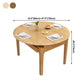 Modern Rubberwood Dinner Table Round Drop-Leaf Table with 4 Legs for Dining Room Clearhalo ' dining_table' 'Dining Tables & Seating' 'Dining Tables' 'furn' 'furn_dining_table' 'Furniture' 'furniture_dining_table' 'Kitchen & Dining Furniture' 'kitchen&dining_furn' 'kitchen' 'kitchen_dining_table' 1200x1200_85b41e52-d878-45d5-9d53-b84647ecaf00