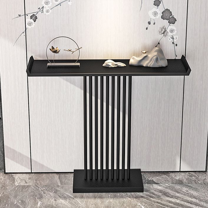 Mesa de acento de hierro de la consola moderna de 31.5 pulgadas de altura con estante