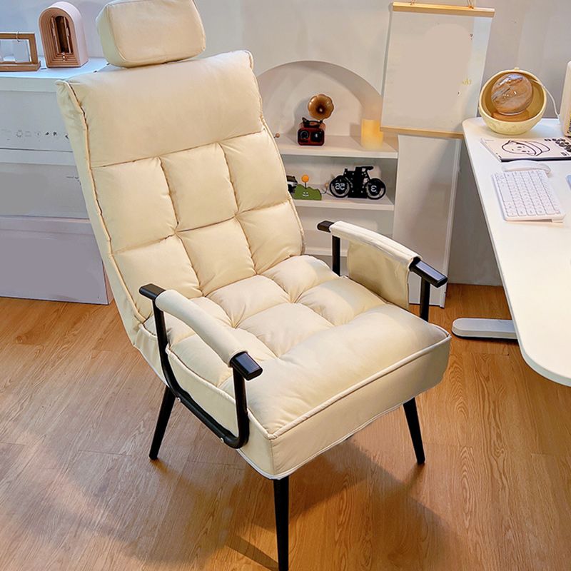 Standard manuale di reclinabile singolo in metallo contemporaneo con cuscino toss