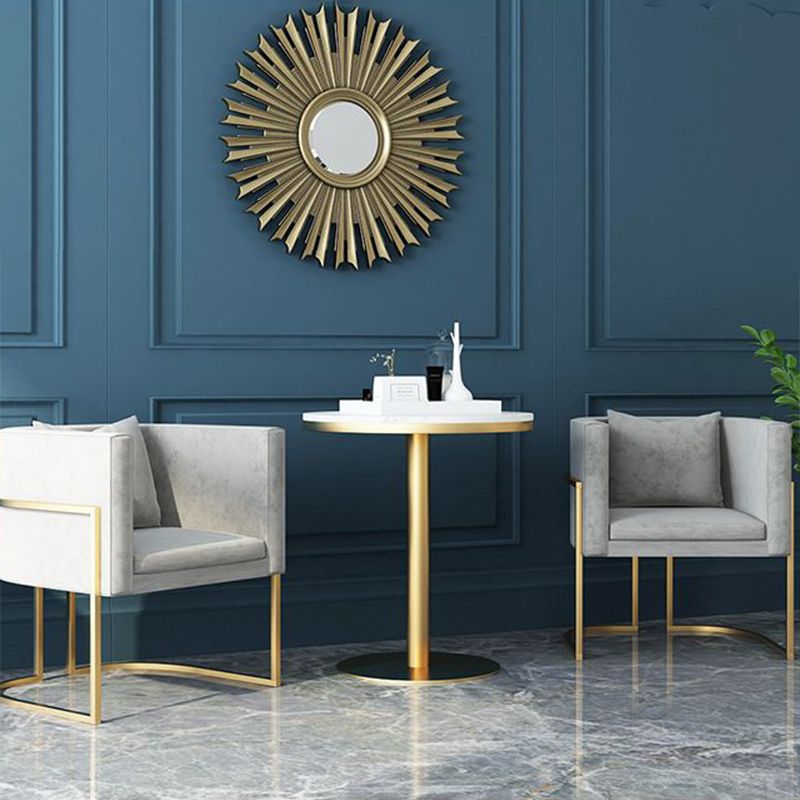 Scandinavian Style Upholstered Armless Dining Chairs Solid Back Side Chairs for Home Use Clearhalo ' kitchen&dining_furn' 'Dining Chairs' 'Dining Tables & Seating' 'dining_chair' 'furn' 'furn_dining_chair' 'Furniture' 'furniture_dining_chair' 'Kitchen & Dining Furniture' 'kitchen' 1200x1200_85b7d0b8-4d22-4c40-9ebd-598897aafa26