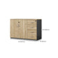 Contemporary Lateral Filing Cabinet Engineered Wood File Cabinet    with Storage