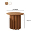 Skandinavischer runder Couchtisch aus Holz mit 4 Beinen / Sockel-Cocktailtisch