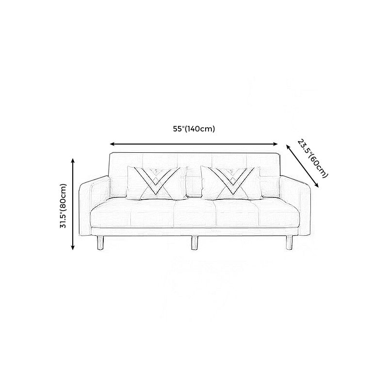 Modern Linen Tufted Sofa Bed 31"H Convertible Sofa with Square Arm Clearhalo 'furn' 'furn_sofas' 'Furniture' 'furniture_sofas' 'Living Room Furniture' 'Sofa' 'sofas' 1200x1200_85baa395-bfcc-44b5-b32d-1099d8c53d01