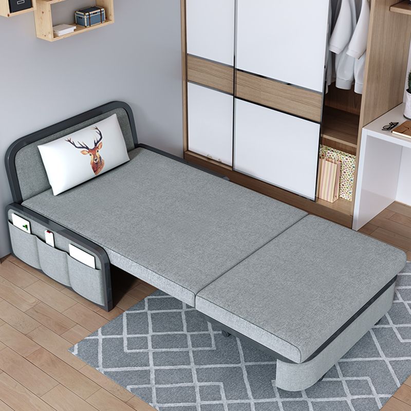 Divano convertibile di divano a letto senza braccio contemporaneo con cuscini