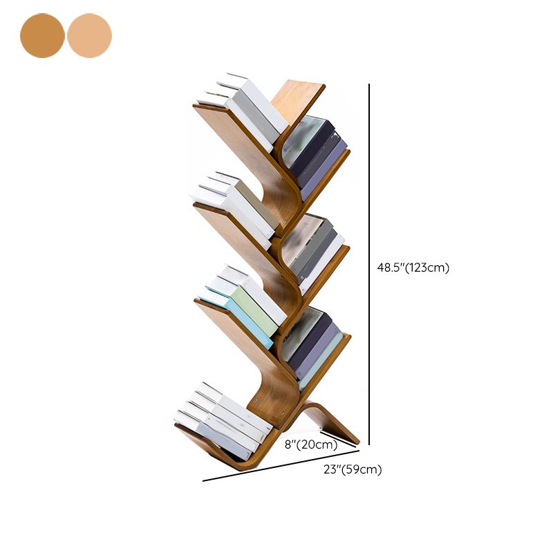 Modern Open Back Bookshelf Etagere Bamboo Bookcase for Home Office Clearhalo 'Bookcases' 'furn' 'furn_bookcases' 'Furniture' 'Office Furniture' 1200x1200_85bd1dcb-1b37-4dc5-8472-e40b5e5a02fe