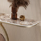 Glam Half Moon Console Accent Table Antieke afwerking Console Sofa Tabel