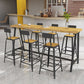 Modern Rectangle Pub Dining Set 1/2/4/7 Pieces Trestle Indoor Counter Height Set Clearhalo 'Bar Furniture' 'furn' 'furn_home_bar_bar_sets' 'Furniture' 'Home Bars & Bar Sets' 'home_bar_bar_sets' 'Kitchen & Dining Furniture' 1200x1200_85bdb2c3-39e5-4c80-953a-fb5cfb5cb3dd