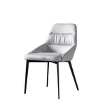 Minimalistische ontwerparm vaste achterkant stoelen gestoffeerde zijstoel