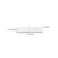 White Contemporary Media Console Engineered Wood TV Console   with Doors