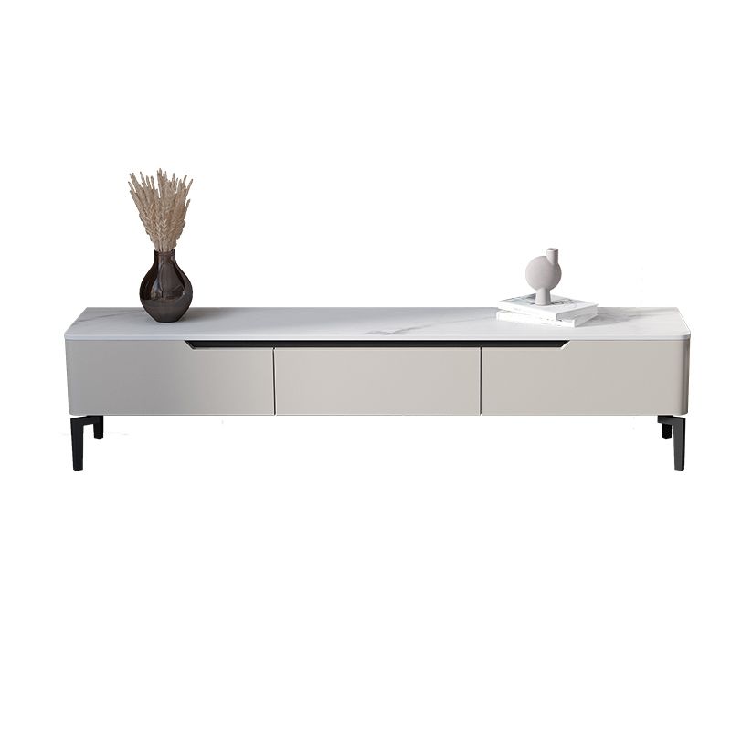 Modern Marble TV Media Stand 16" W Enclosed Storage TV Stand with Drawers Clearhalo 'furn' 'furn_tv_stands_entertainment_centers' 'Furniture' 'Living Room Furniture' 'TV Stands & Entertainment Centers' 'TV Stands & Media Storage Furniture' 'tv_stands_entertainment_centers' 1200x1200_85bfc0aa-0e77-4e1a-aace-64b79d0b7ca5