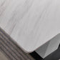 Rectangle Stone Top Dining Table Metal Pedestal Dining Table for Dining Room Clearhalo 'Dining Tables & Seating' 'Dining Tables' 'dining_table' 'furn' 'furn_dining_table' 'Furniture' 'Kitchen & Dining Furniture' 1200x1200_85c03901-579f-46d0-9e5b-faa953bc64a8