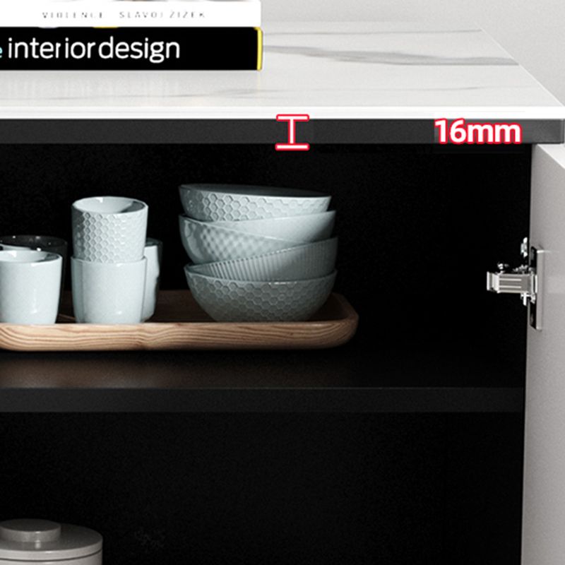 Server in legno ingegnerizzato moderno moderno moderno con scaffalatura regolabile