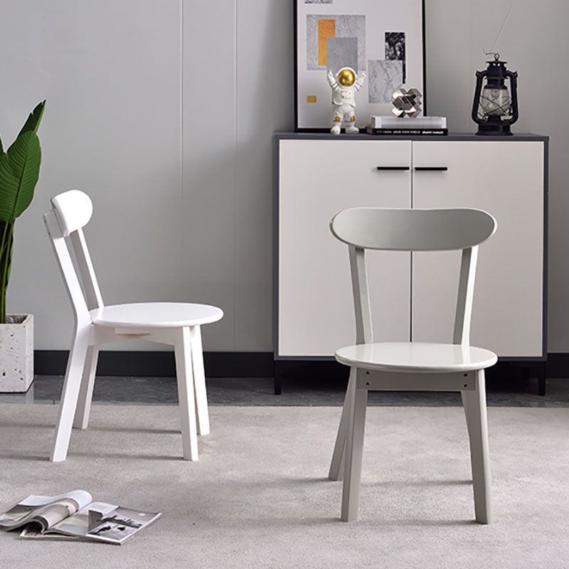 Contemporary Style Open Back Chairs Wood Kitchen Armless Chair Clearhalo 'Dining Chairs' 'Dining Tables & Seating' 'dining_chair' 'furn' 'furn_dining_chair' 'Furniture' 'furniture_dining_chair' 'Kitchen & Dining Furniture' 1200x1200_85c1b581-ad9f-4e6e-8f8a-cc8bb92d7e1b