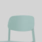 Modern Style Chair Dining Open Back Armless Chair for Kitchen with Plastic Legs