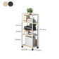 Industrial Style Wooden Bookshelf Etagere Bookcase with Caster Wheels for Office Clearhalo 'Bookcases' 'furn' 'furn_bookcases' 'Furniture' 'furniture_bookcases' 'kitchen' 'kitchen_bookcases' 'Living Room Furniture' 'Office Furniture' 1200x1200_85c3a224-4a46-46a0-8e5b-d6c4fce94bba