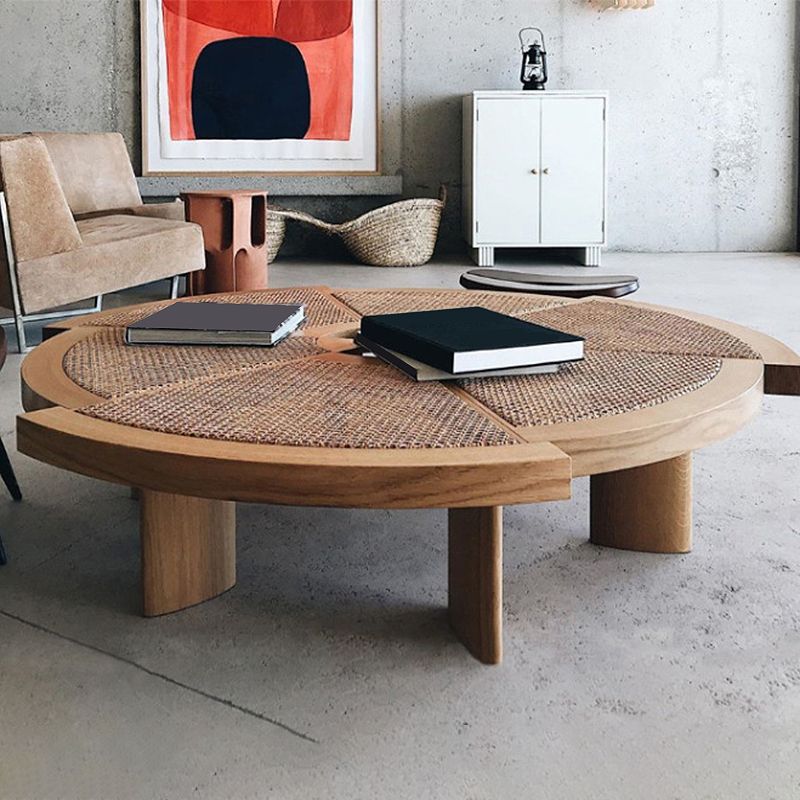 Nordic Style Cocktail Table Solid Wood Walnut/wood Coffee Table Clearhalo 'Coffee & Accent Tables' 'Coffee Tables' 'coffee_tables' 'furn' 'furn_coffee_tables' 'Furniture' 'furniture_coffee_tables' 'Living Room Furniture' 1200x1200_85c41684-596e-41b9-b2eb-23347391a940