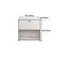 White Colour Metal Sideboard Contemporary Style Storage Dining Sideboard Clearhalo 'buffet_sideboard' 'Buffets & Sideboards' 'furn' 'furn_buffet_sideboard' 'Furniture' 'Kitchen & Dining Furniture' 1200x1200_85c4e18d-30ee-4442-888c-c53a532ebe63