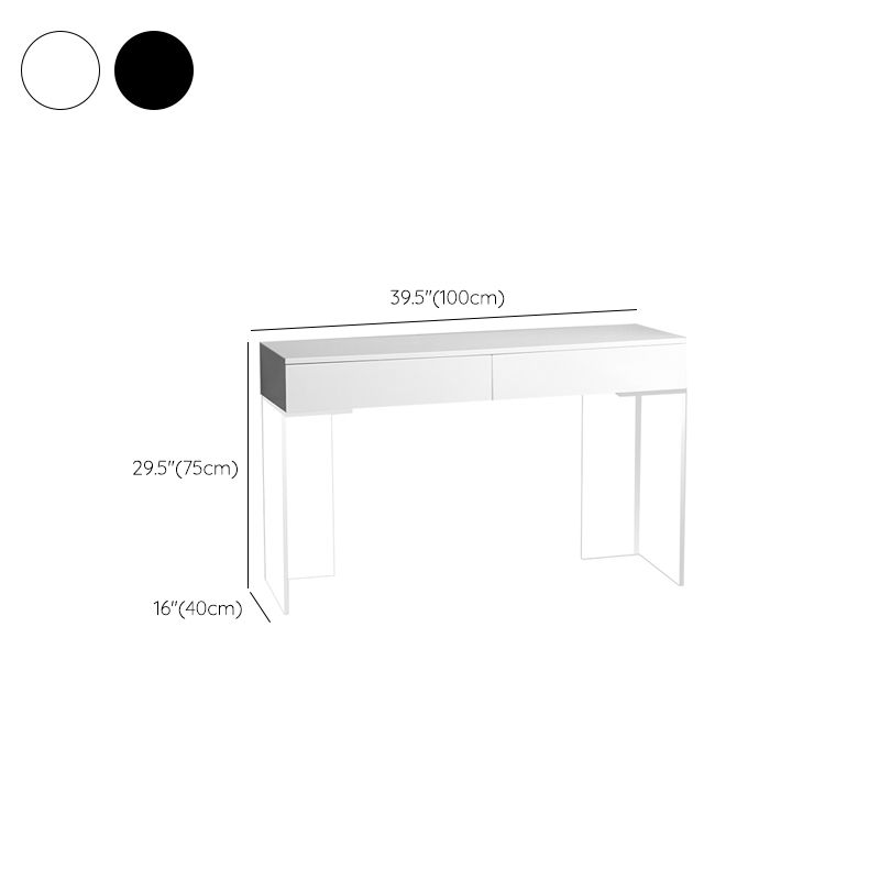 Contemporary 2 Drawers Make-up Vanity Acrylic Makeup Vanity Desk Table