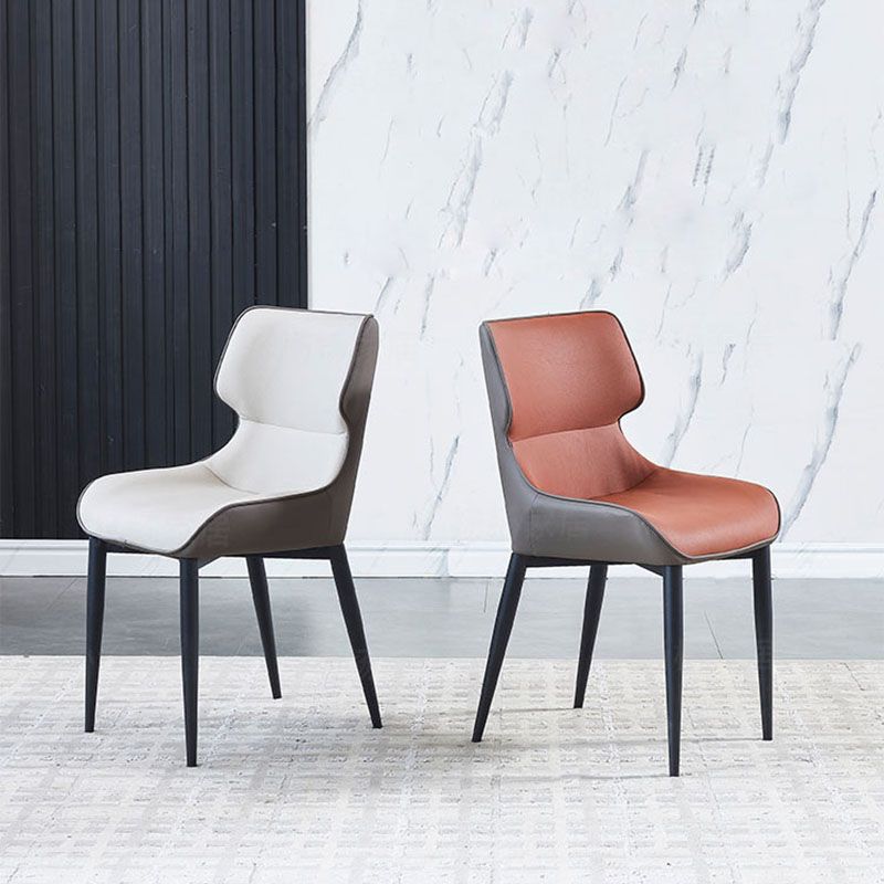 Home Industrial Arm Chair Wingback Metal Upholstered Dining Room Chair (Set of 2) Clearhalo ' kitchen&dining_furn' 'Dining Chairs' 'Dining Tables & Seating' 'dining_chair' 'furn' 'furn_dining_chair' 'Furniture' 'furniture_dining_chair' 'Kitchen & Dining Furniture' 'kitchen' 1200x1200_85c70175-61fc-4068-9a25-fa8d42460edc