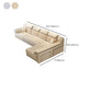 Scandinavian 39.37 " H Pillow Top Arm Sofa & Chaise for Living Room